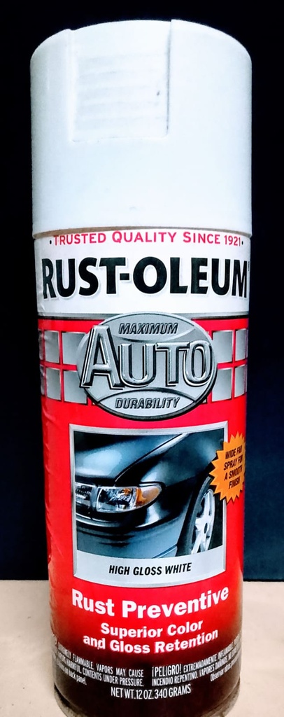 Aerosol r.o. auto blanco bte. x 312 grs.