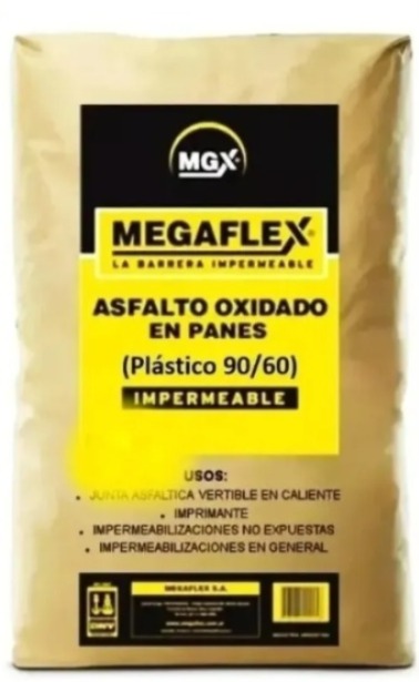 Megaflex asfalto en panes x 20 kg.