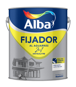 Fijador al aguarras 2 en 1 antisalitre Alba x 4 lts.