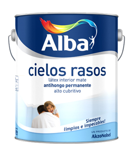 Alba cielo rasos premium x 10 lts.