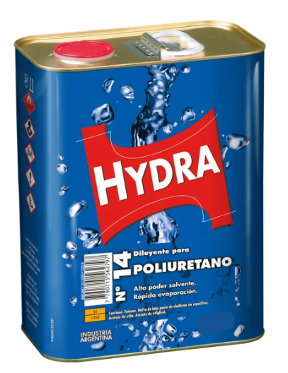 Hydra diluyente poliuretanico x 4 lts.