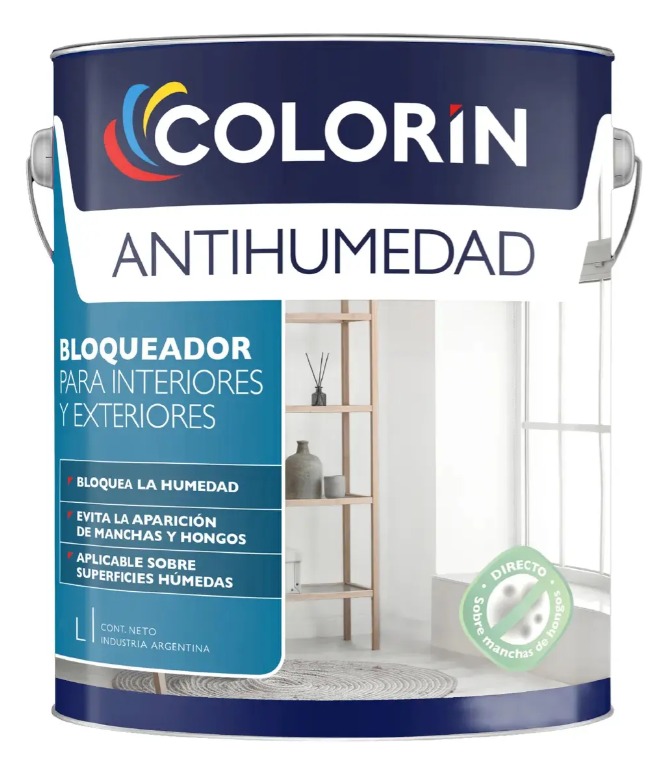 Colorin Antihumedad Blanco mate x 4 lts