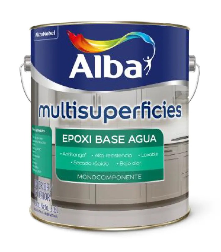 Alba Epoxi al agua Multisuperf Sat Blanco - Base P x 0.900 Lts.