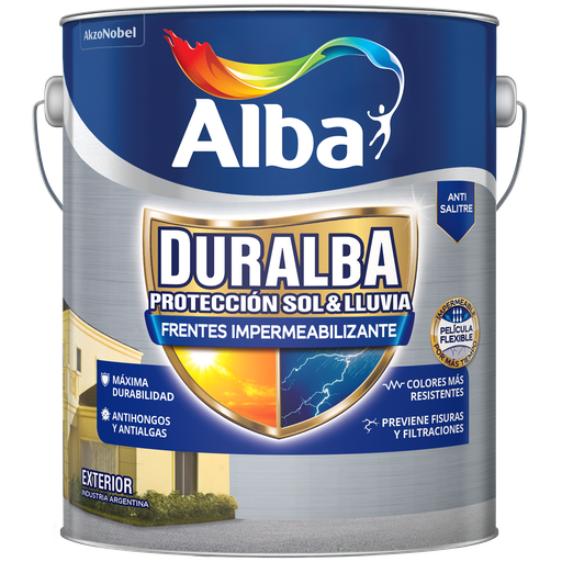 Duralba frentes y muros blanco x 10 lts.
