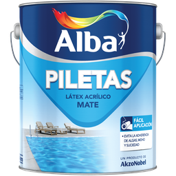 [1182023010] Pileta Alba latex acrilico Celeste x 10 lts. 