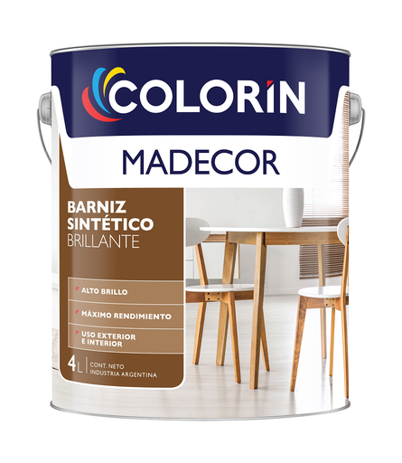 Madecor barniz brillante x 4 lts.