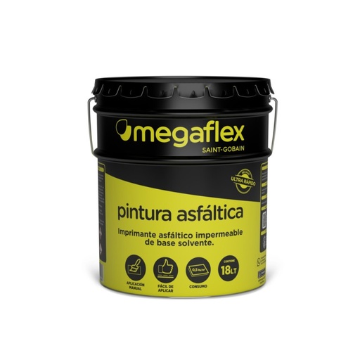 Megaflex pintura asfaltica x 18 lts.