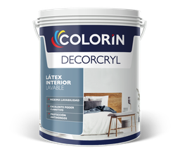 [17181001004] Decorcryl Blanco Latex Interior Lavable Mate x 4 Ltos.
